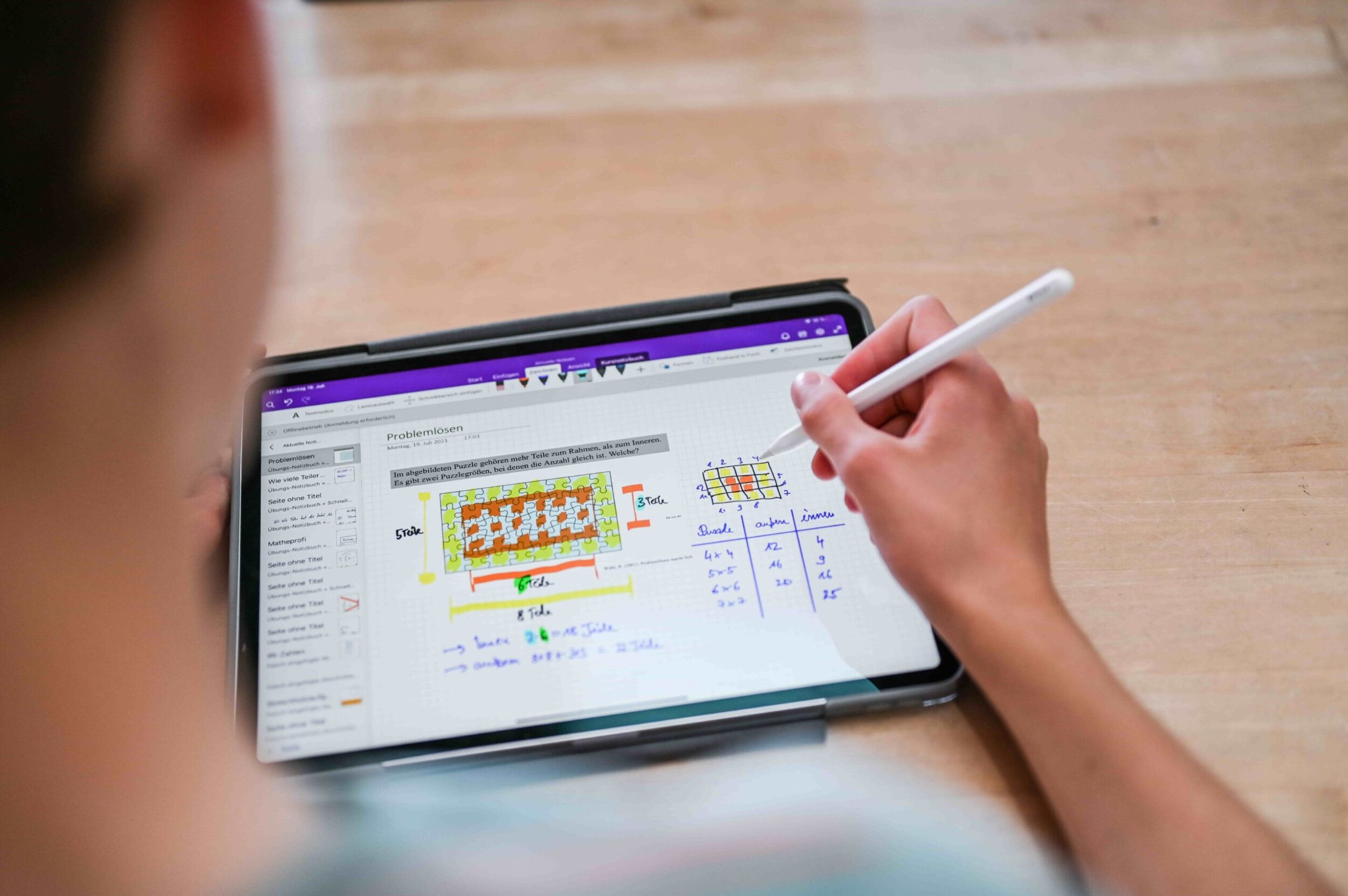 Online Ninth Grade image 32 (name girl working on tablet)