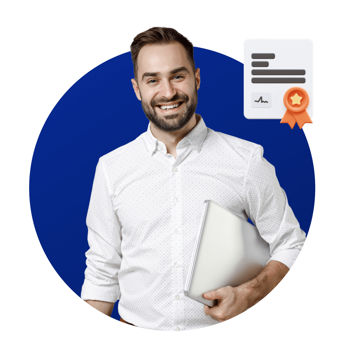 High School Electives image 22 (name 3 Adult Man Laptop Orange Pant Certificate)