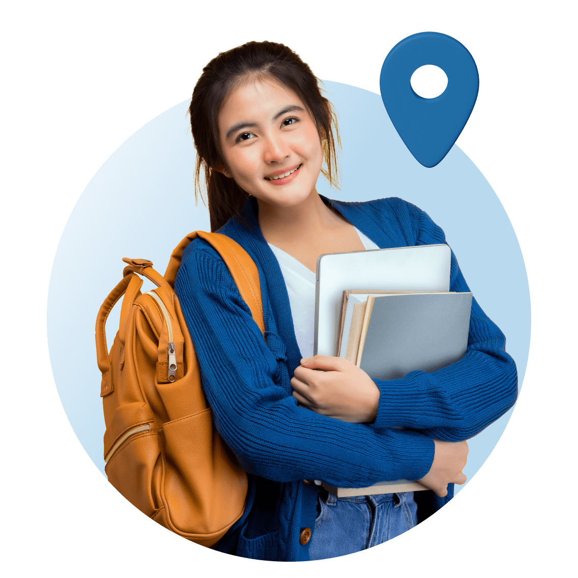 STEM Education image 29 (name 3 Young Women Backpack Location)